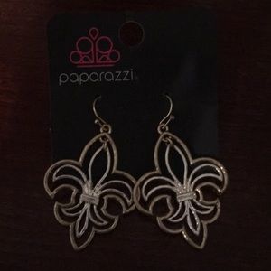 Gold tone and silver earrings. NOT PAPARAZZI.